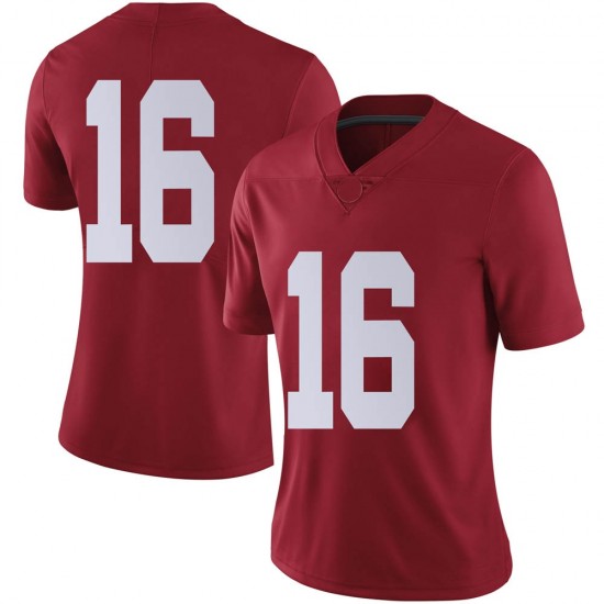 Alabama Crimson Tide Women's Will Reichard #16 No Name Crimson NCAA Nike Authentic Stitched College Football Jersey KW16Z84VI